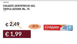 Prezzemolo e Vitale Colgate dentifricio gel tripla azione offerta