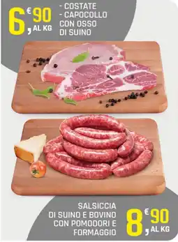 Supermercati Dok Costate capocollo con osso di suino offerta