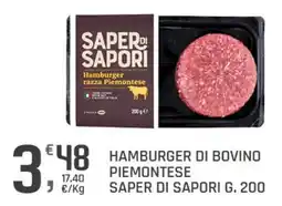 Supermercati Dok Hamburger di bovino piemontese Saper di sapori offerta