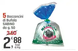 Supermercati Dok Bocconcini di Bufala Sabino offerta