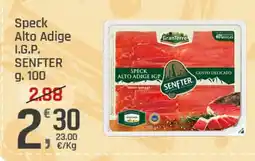 Supermercati Dok Speck Alto Adige I.G.P. SENFTER offerta