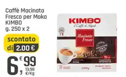 Supermercati Dok Caffè Macinato Fresco per Moka Kimbo offerta