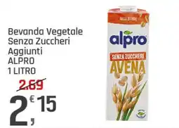 Supermercati Dok Beveranda Vegetale Senza Zuccheri Aggiunti ALPRO offerta