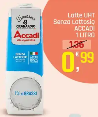 Latte UHT senza lattosio Accadì