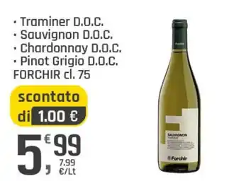 Supermercati Dok Sauvignon Forchir offerta