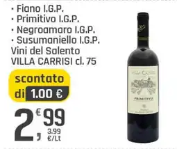 Supermercati Dok Vini del Salento Villa Carrisi offerta