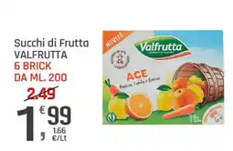 Supermercati Dok Succhi di Frutta Valfrutta offerta