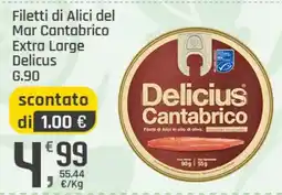 Supermercati Dok Filetti di Alici del Mar Cantabrico Delicius offerta
