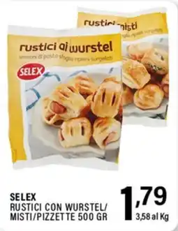 Gecop Selex rustici con wurstel/misti/pizzette offerta