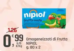 Supermercati Dok Omogeneizzati di Frutta NIPIOl offerta