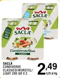 Gecop Sacla condiverde riso classico offerta