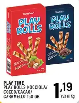 Gecop Playtime Play Rolls Nocciola/Cocco/Cacao/Caramello offerta