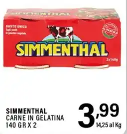 Gecop Simmenthal carne in gelatina offerta
