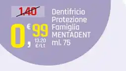 Supermercati Dok Dentifricio Protezione Famiglia MENTADENT offerta