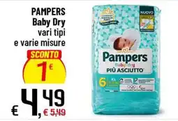 Famila Superstore Pampers Baby Dry offerta