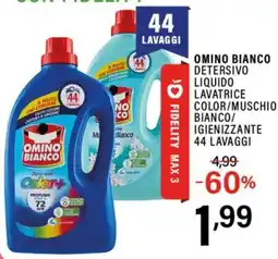 Gecop Omino Bianco Detersivo Liquido Lavatrice Color/Muschio Bianco/Igienizzante offerta