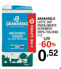 Gecop Granarolo latte UHT parzialmente scremato offerta
