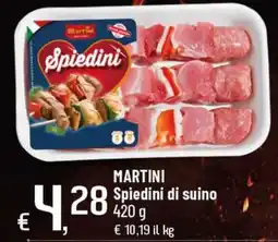Famila Superstore Martini Spiedini di suino offerta