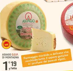 Supermercati Dok Asiago D.O.P. di montagna offerta