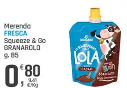 Supermercati Dok Merenda FRESCA Squeeze & Go GRANAROLO offerta