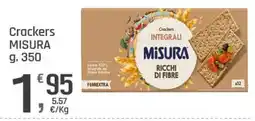Supermercati Dok Crackers integrali Misura offerta