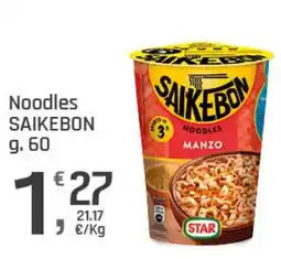 Supermercati Dok Saikebon noodles manzo offerta