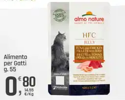 Supermercati Dok Almo Nature HFC Jelly Tuna and Chicken Fillets with Ham offerta
