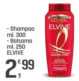 Supermercati Dok Shampoo e balsamo Elvive Color Vive offerta