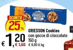 Famila Superstore Griesson Cookies con gocce di cioccolato offerta