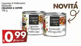 Creazione & Sapore Caponata di Melanzane/Ratatouille 190g