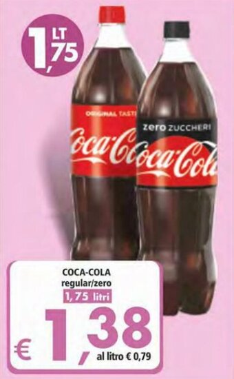 Alter Discount Coca-Cola regular/zero 1,75 litri offerta