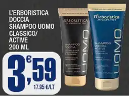 Splendidi e Splendenti L'Erboristica doccia shampoo uomo classico/active offerta