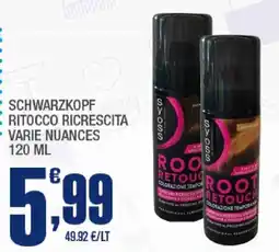 Splendidi e Splendenti Schwarzkopf Ritocco Ricrescita offerta
