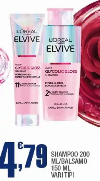L'Oréal Paris Elvive Glycolic Gloss Shampoo e Balsamo