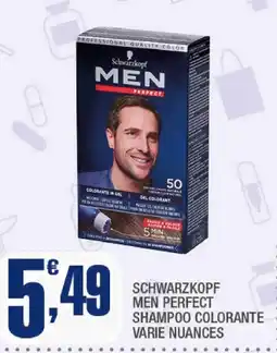 Splendidi e Splendenti Schwarzkopf Men Perfect Shampoo Colorante offerta