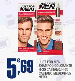 Splendidi e Splendenti Just for Men Shampoo Colorante offerta