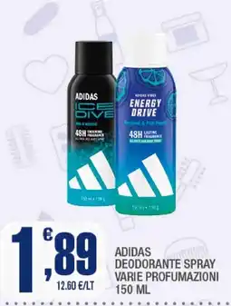 Splendidi e Splendenti Adidas deodorante spray offerta