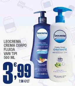 Splendidi e Splendenti Leocrema crema corpo offerta