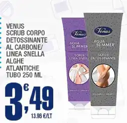 Splendidi e Splendenti Venus scrub corpo detossinante al carbone/linea snella alghe atlantiche offerta