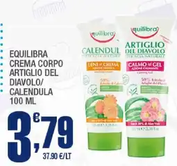 Splendidi e Splendenti Equilibra crema corpo artiglio del diavolo/ calendula offerta