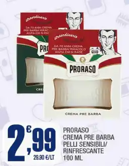 Splendidi e Splendenti Proraso crema pre barba offerta