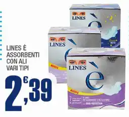 Splendidi e Splendenti Lines assorbenti con ali offerta
