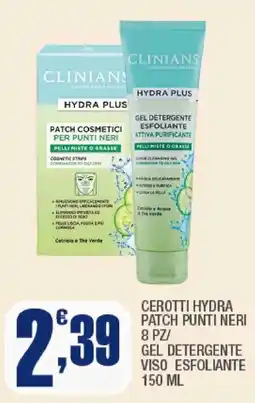 Splendidi e Splendenti Clinians Hydra Plus patch punti neri offerta
