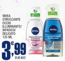 Splendidi e Splendenti Nivea struccante occhi illuminante offerta