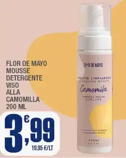 Splendidi e Splendenti Flor de mayo mousse detergente viso alla camomilla offerta