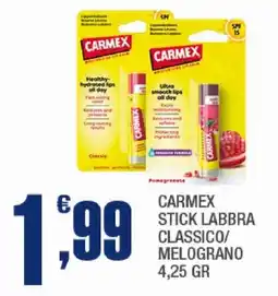 Splendidi e Splendenti Carmex stick labbra classico offerta