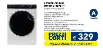 Lavatrice slim Haier