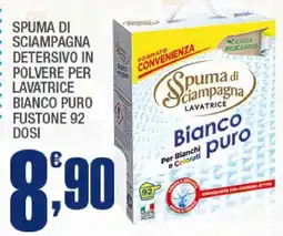 Splendidi e Splendenti Spuma di sciampagna lavatrice bianco puro offerta