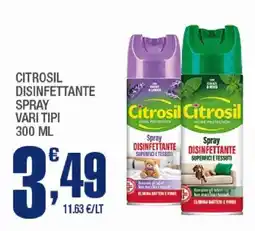 Splendidi e Splendenti Citrosil disinfettante spray offerta