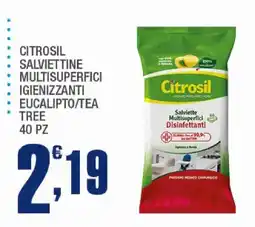 Splendidi e Splendenti Citrosil salviettine multsuperfici igienizzanti eucalipto/tea tree offerta